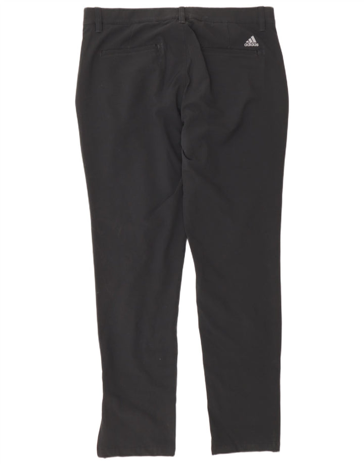 Adidas Herre Slim Chino Bukser W34 L32 Sort Polyester