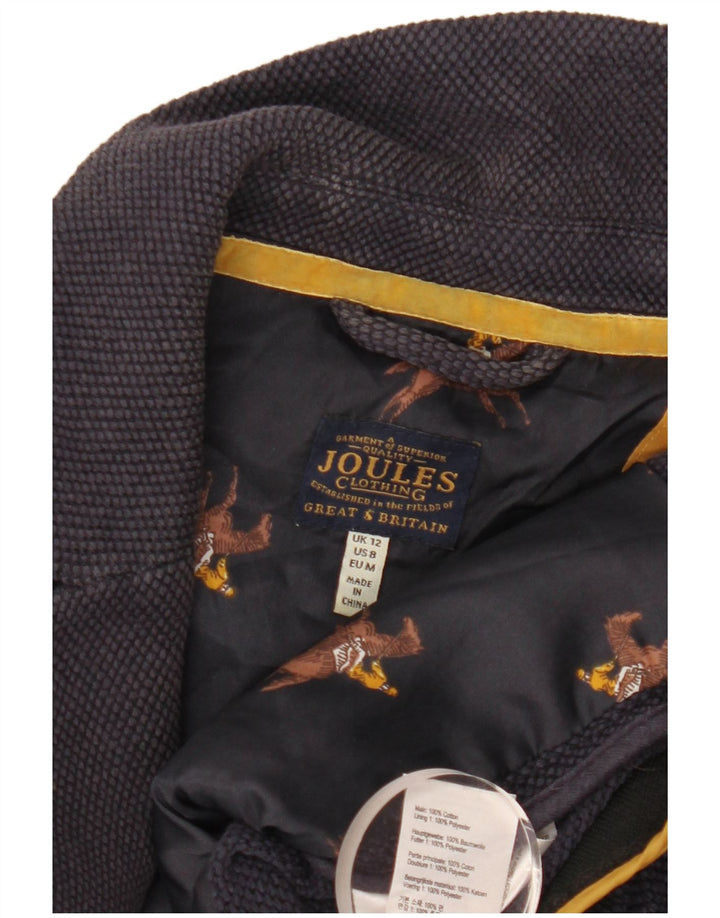 Joules Dame 2-knaps blazerjakke UK 12 Medium Navyblå Merinould