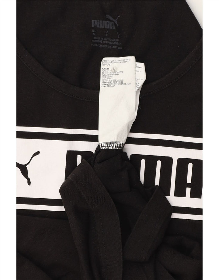 Puma herre grafisk vest top lille sort bomuld