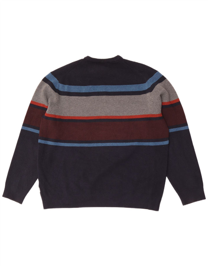 Marks & Spencer Herre sweater med rund hals XL marineblå stribet