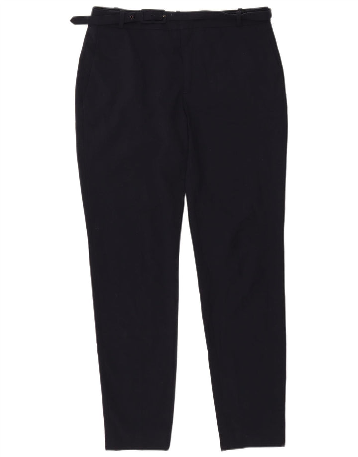 Zara Dame Slim Chino Bukser Medium W28 L31 Marineblå Polyester
