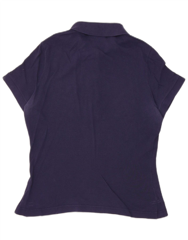 Lacoste Dame Polo Shirt Str. 42 Large Navy Blue