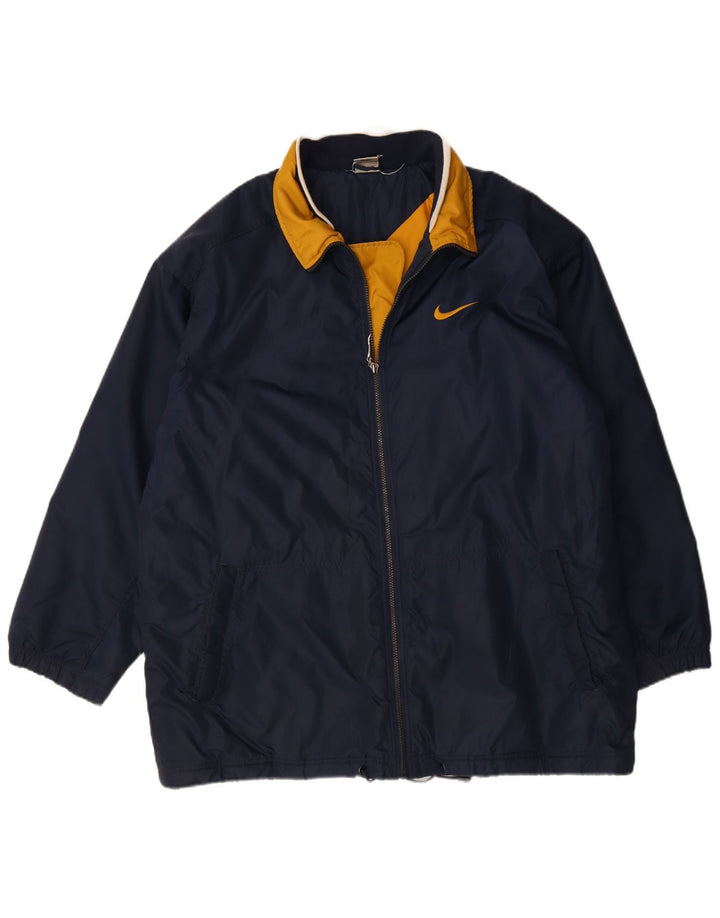 Nike Regnjakke til mænd UK 40 Stor marineblå nylon