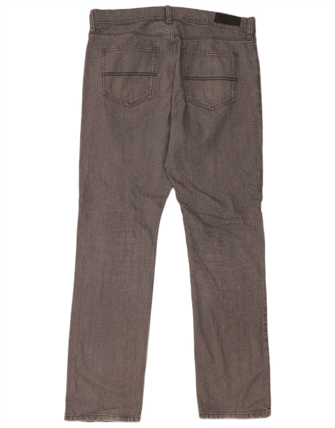 Marks & Spencer Regular Straight Jeans til kvinder W36 L33 Grå bomuld