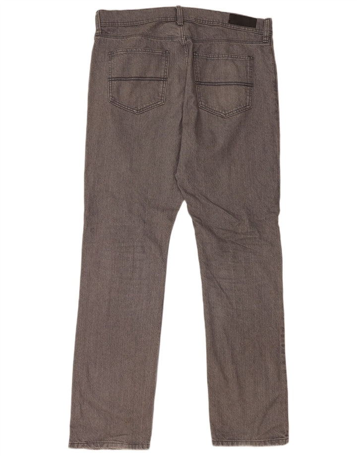Marks & Spencer Regular Straight Jeans til kvinder W36 L33 Grå bomuld