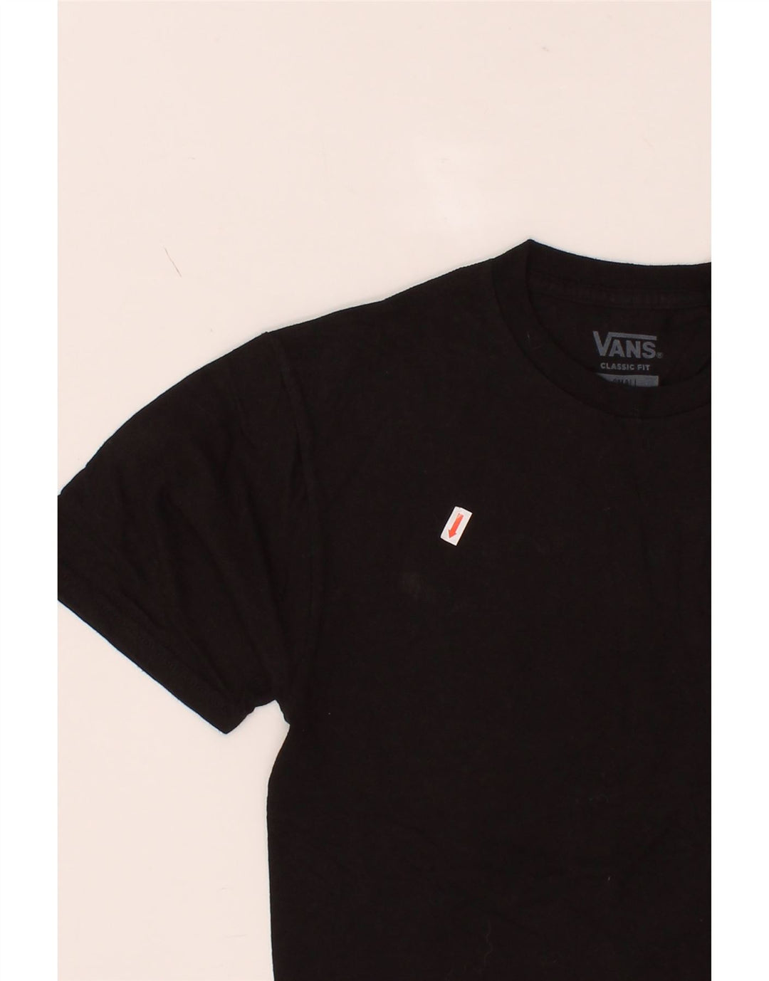 VANS Mens Classic Fit Graphic T-Shirt Top Small Black Cotton Vintage Vans and Second-Hand Vans from Messina Hembry 