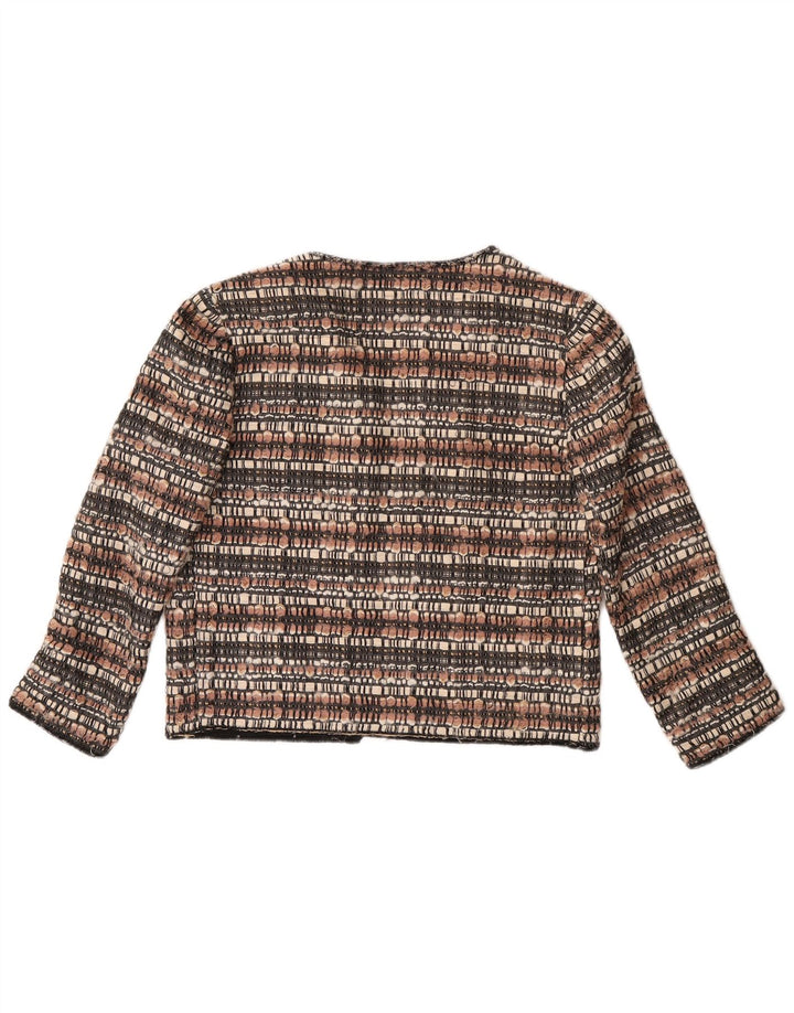 Pinko Bolero-jakke med 3/4 ærmer til kvinder UK 10 Lille flerfarvet bomuld