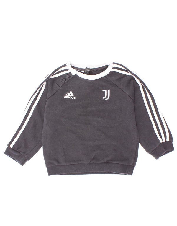 Adidas Baby Boys Juventus Sweatshirt Jumper 12-18 måneder Sort Colourblock