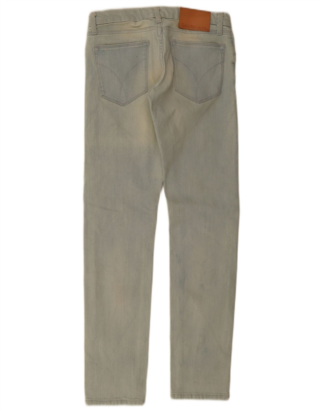 Calvin Klein Dame Slim Jeans W25 L32 Blå Bomuld