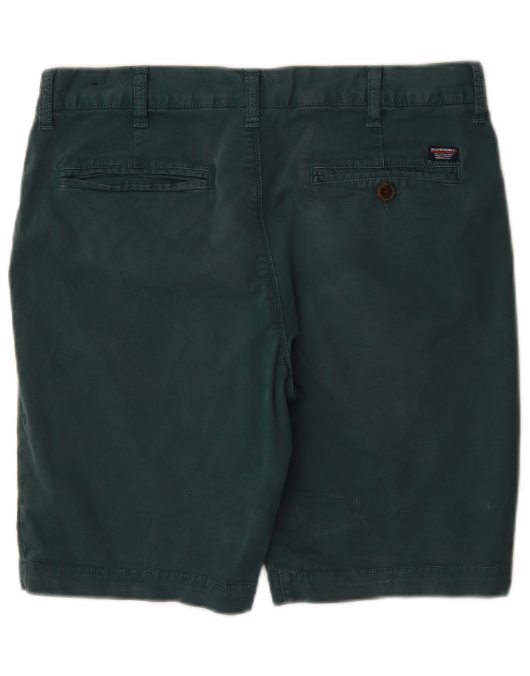 Superdry Regular Chino Shorts W32 mellemgrøn bomuld