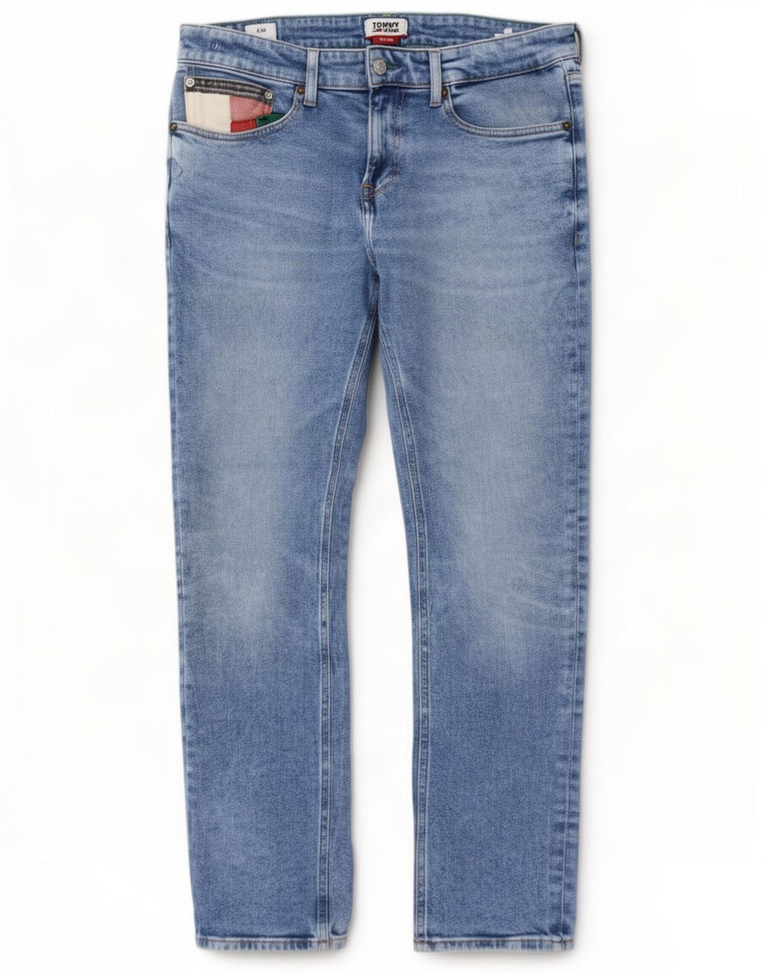 Tommy Hilfiger Herre Denton Slim Jeans W31 L30 Blå Bomuld