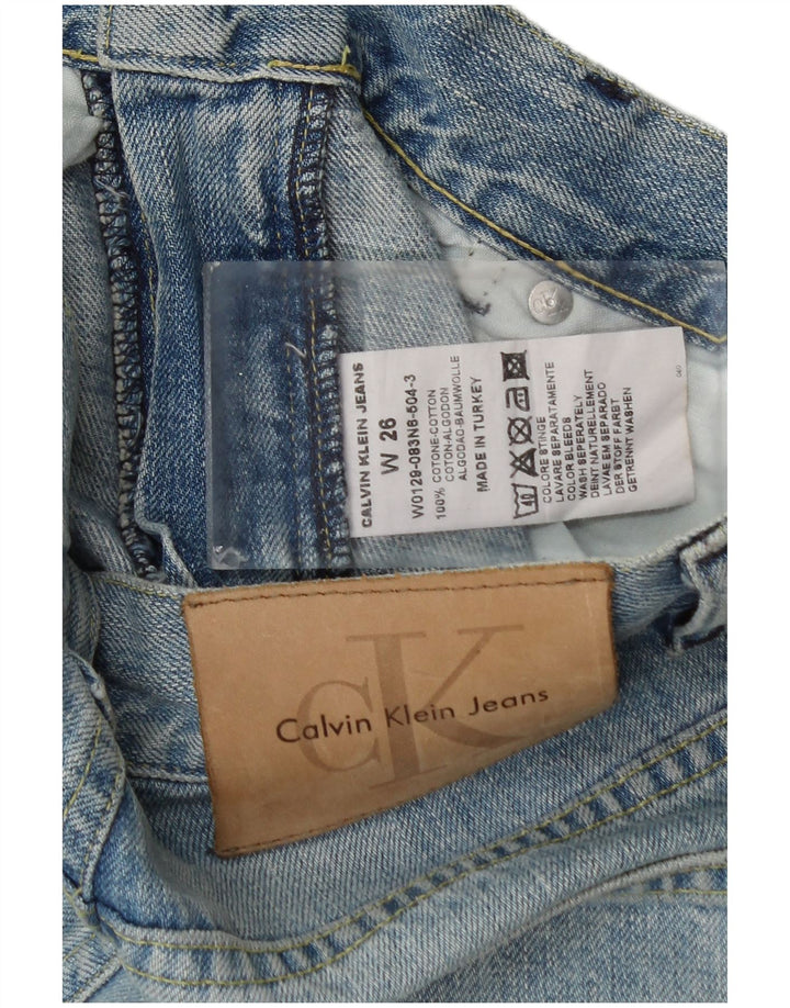 Calvin Klein Dame Bootcut Jeans W26 L32 Blå Bomuld