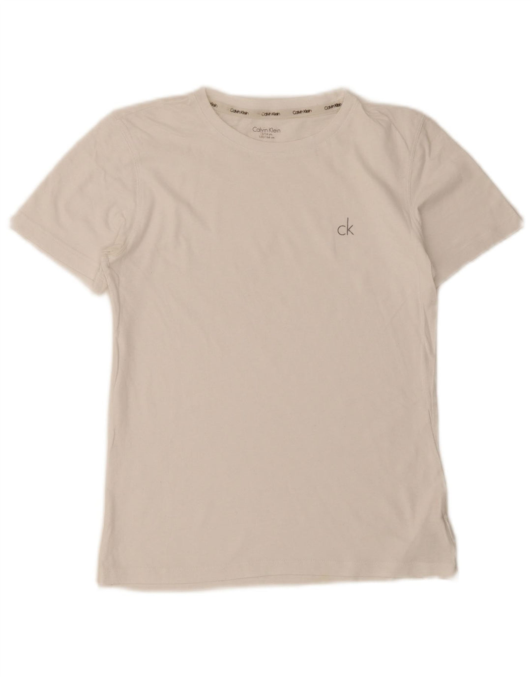 Calvin Klein Boys Regular T-Shirt Top 12-13 År Hvid Bomuld