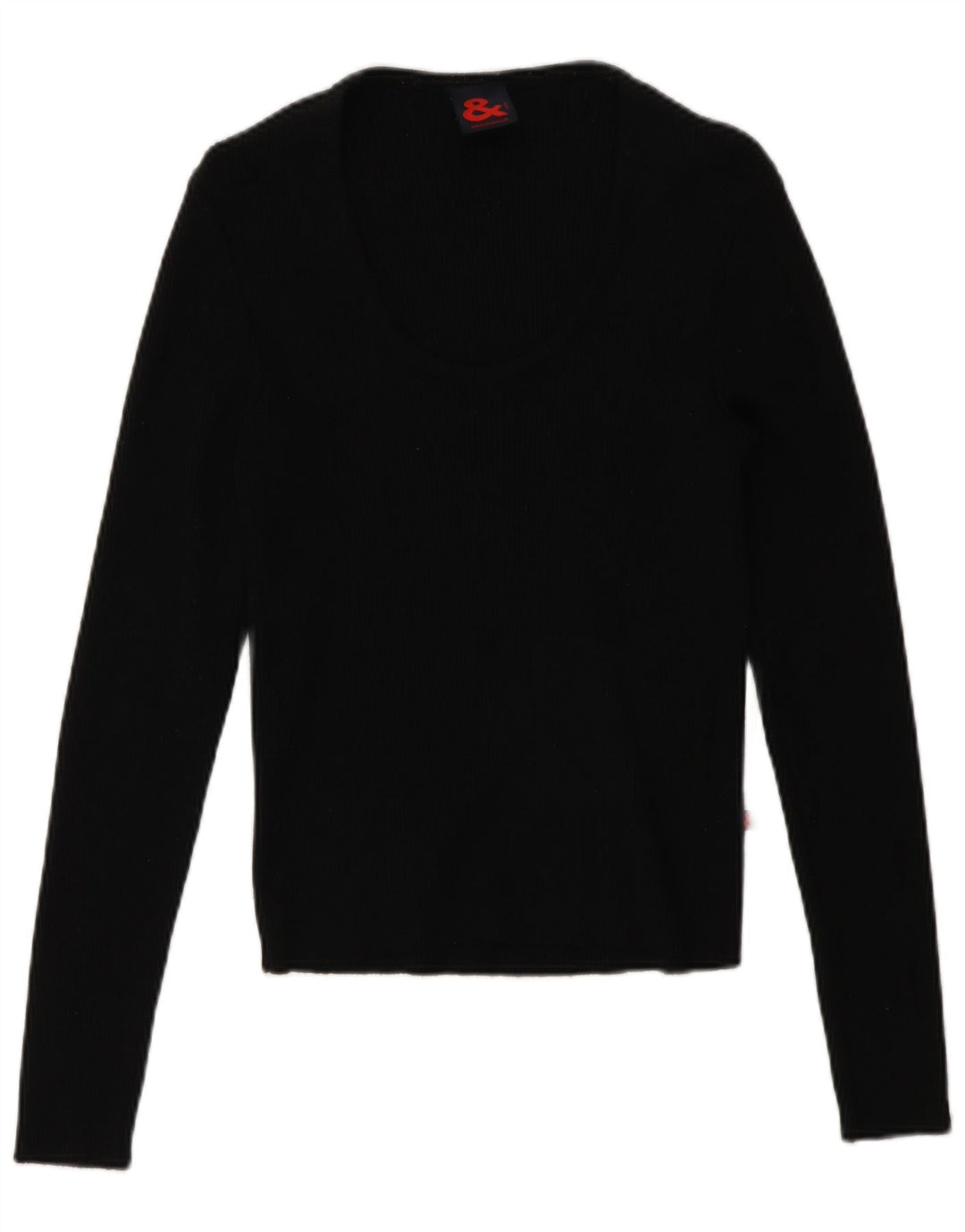 Dolce & Gabbana Dame Top Langærmet IT 46 Stor Sort Merinould