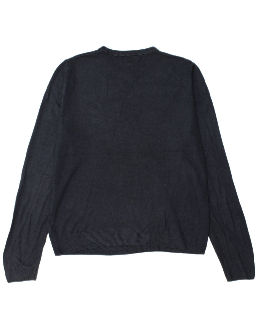 Marks & Spencer Herre sweater med rund hals, stor marineblå akryl