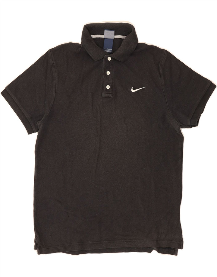 NIKE Mens Polo Shirt Large Black Cotton Vintage Nike and Second-Hand Nike from Messina Hembry 