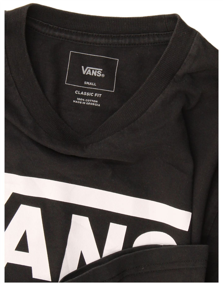 Vans Herre Classic Fit Grafisk T-Shirt Top Lille Sort