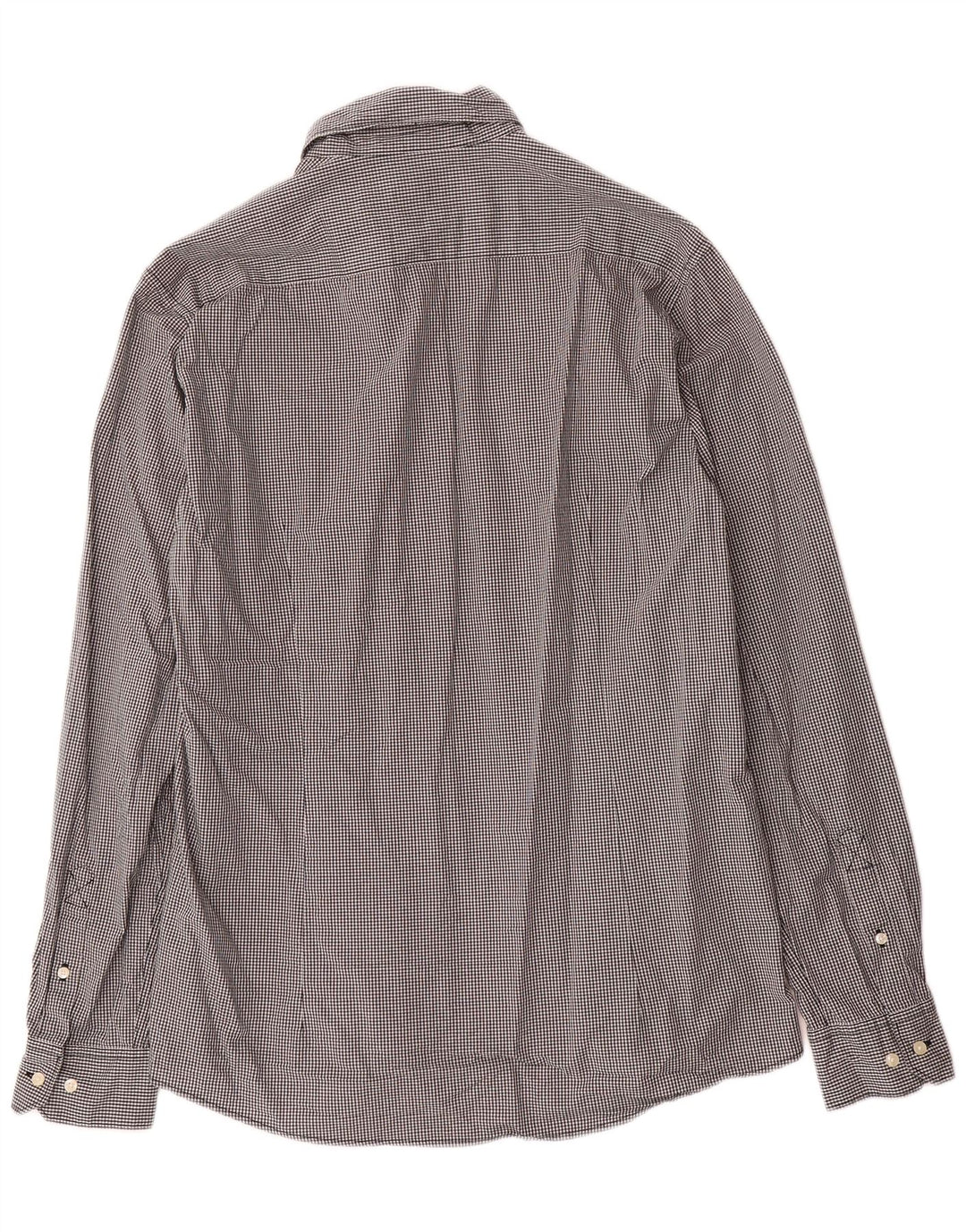 Barbour herre skræddersyet pasform skjorte stor sort Gingham bomuld