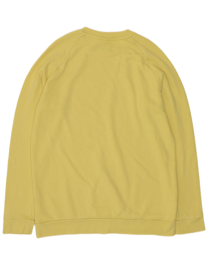 Adidas grafisk sweatshirt til mænd, stor gul bomuld