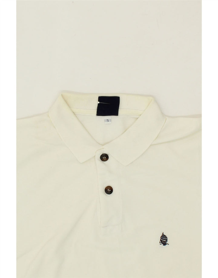 MARINA YACHTING Mens Polo Shirt Small Off White Vintage Marina Yachting and Second-Hand Marina Yachting from Messina Hembry 