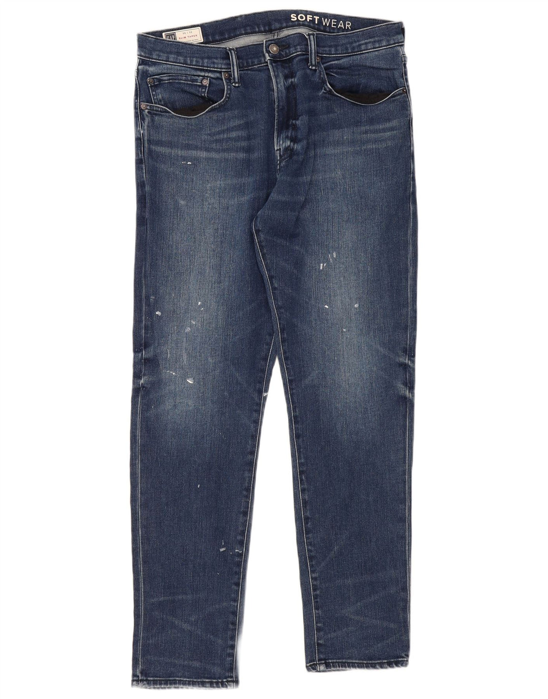 Gap Herre Slim Tapered Jeans W36 L32 Blå Bomuld