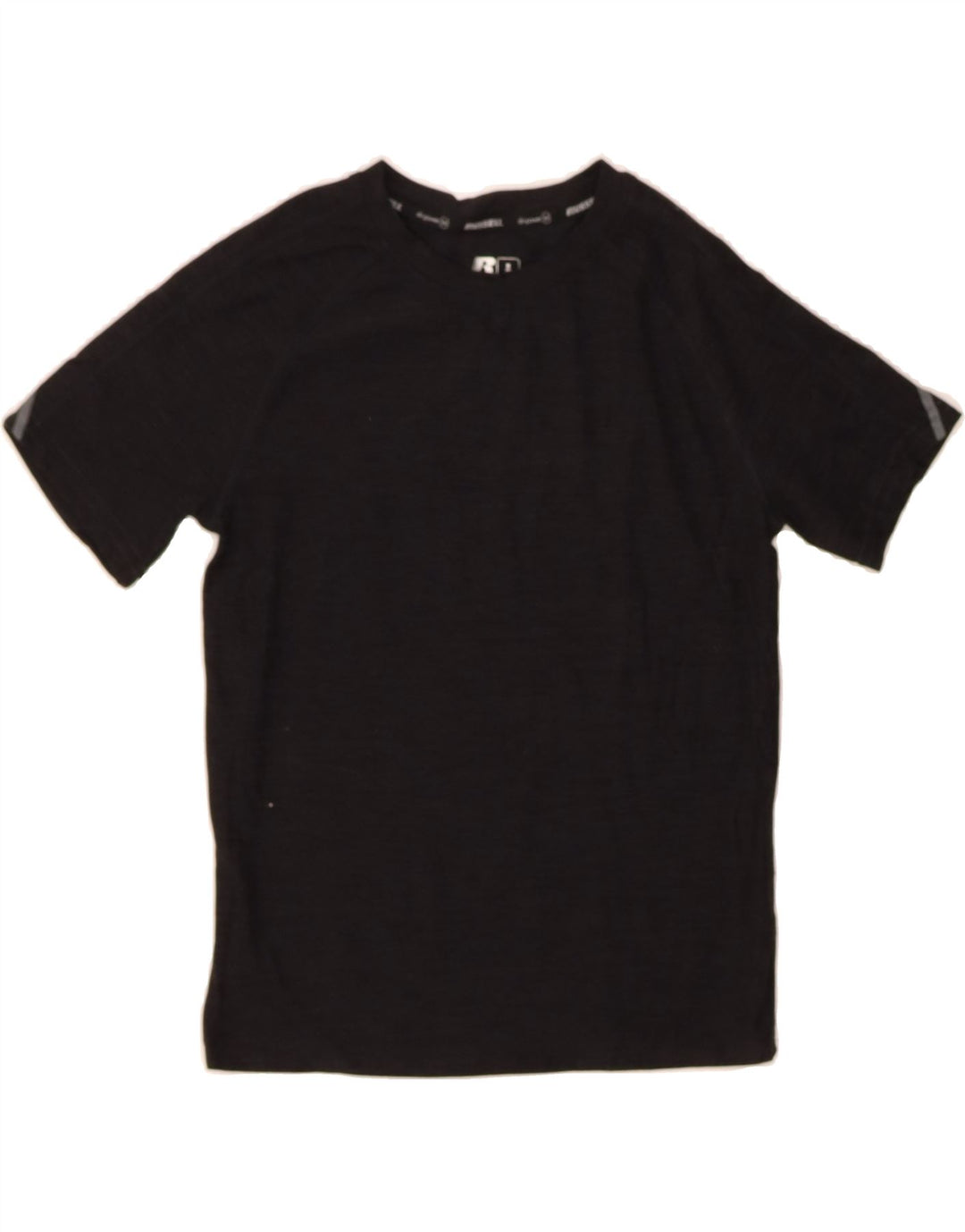 RUSSELL ATHLETIC Boys Dri-Power T-Shirt Top 7-8 Years Medium Black Vintage Russell Athletic and Second-Hand Russell Athletic from Messina Hembry 