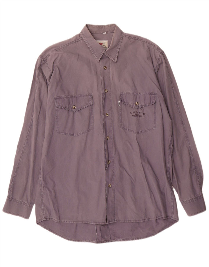 Levi's herreskjorte medium lilla bomuld