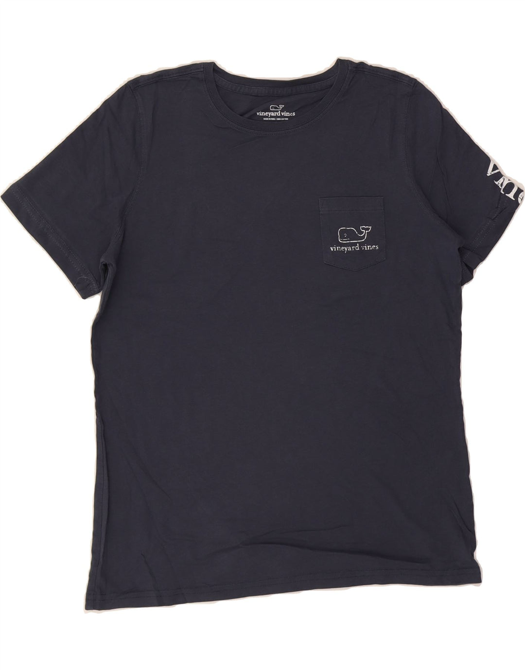 VINEYARD VINES Mens Graphic T-Shirt Top Small Navy Blue Cotton Vintage Vineyard Vines and Second-Hand Vineyard Vines from Messina Hembry 