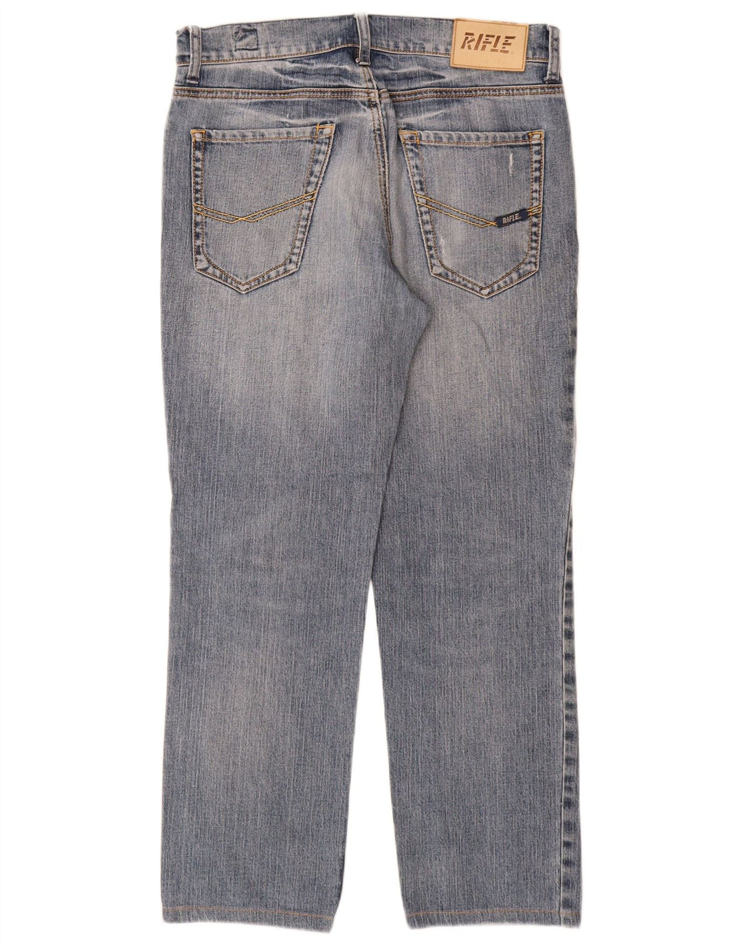 Rifle Dame Straight Jeans W31 L28 Blå Bomuld