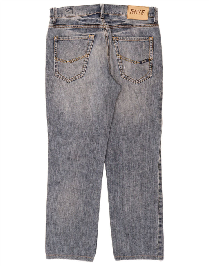 Rifle Dame Straight Jeans W31 L28 Blå Bomuld