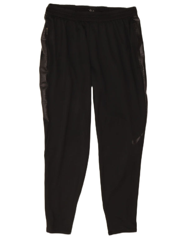 Nike Womens Dri Fit Tracksuit Trousers UK 12 Medium Black Polyester