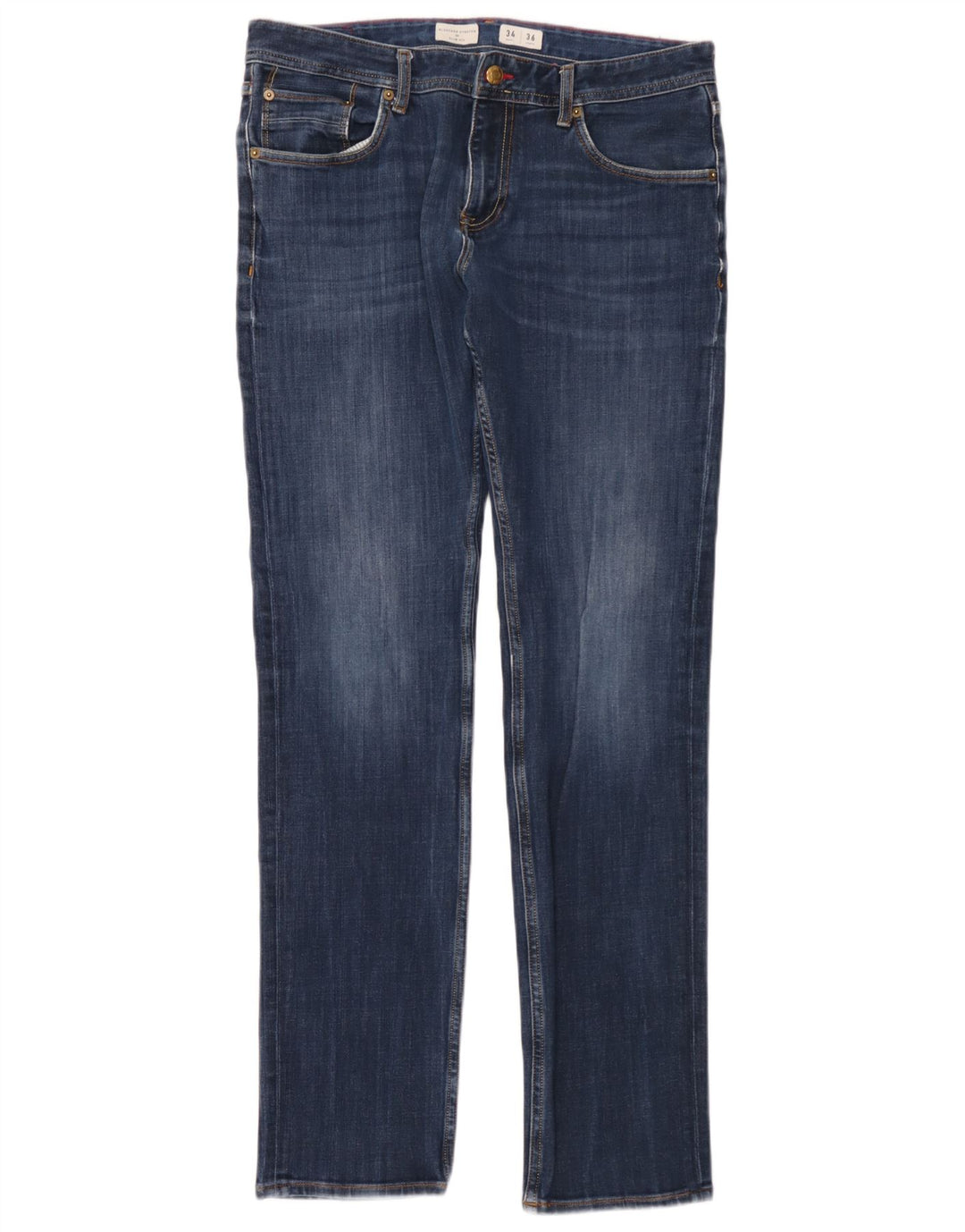 Tommy Hilfiger Herre Bleecker Slim Jeans W34 L36 Blå Bomuld