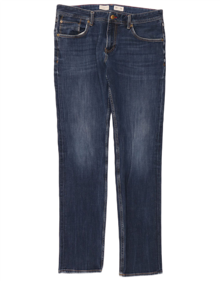 Tommy Hilfiger Herre Bleecker Slim Jeans W34 L36 Blå Bomuld