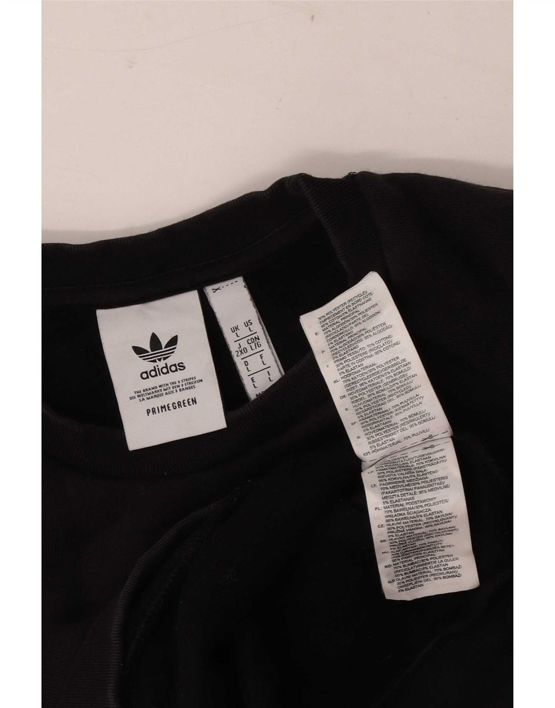 Adidas Herre Sweatshirt Jumper Large Sort Bomuld