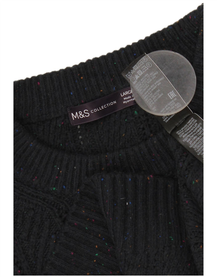 Marks & Spencer Dame sweater med rund hals DK 16 Stor marineblå