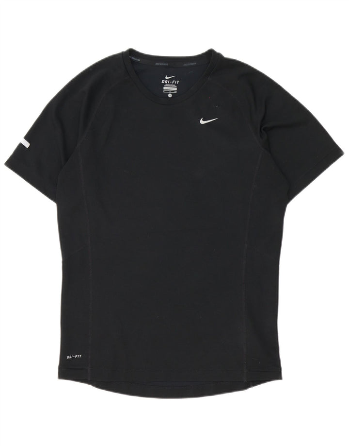 NIKE Herre Dri Fit T-Shirt Top Lille sort polyester
