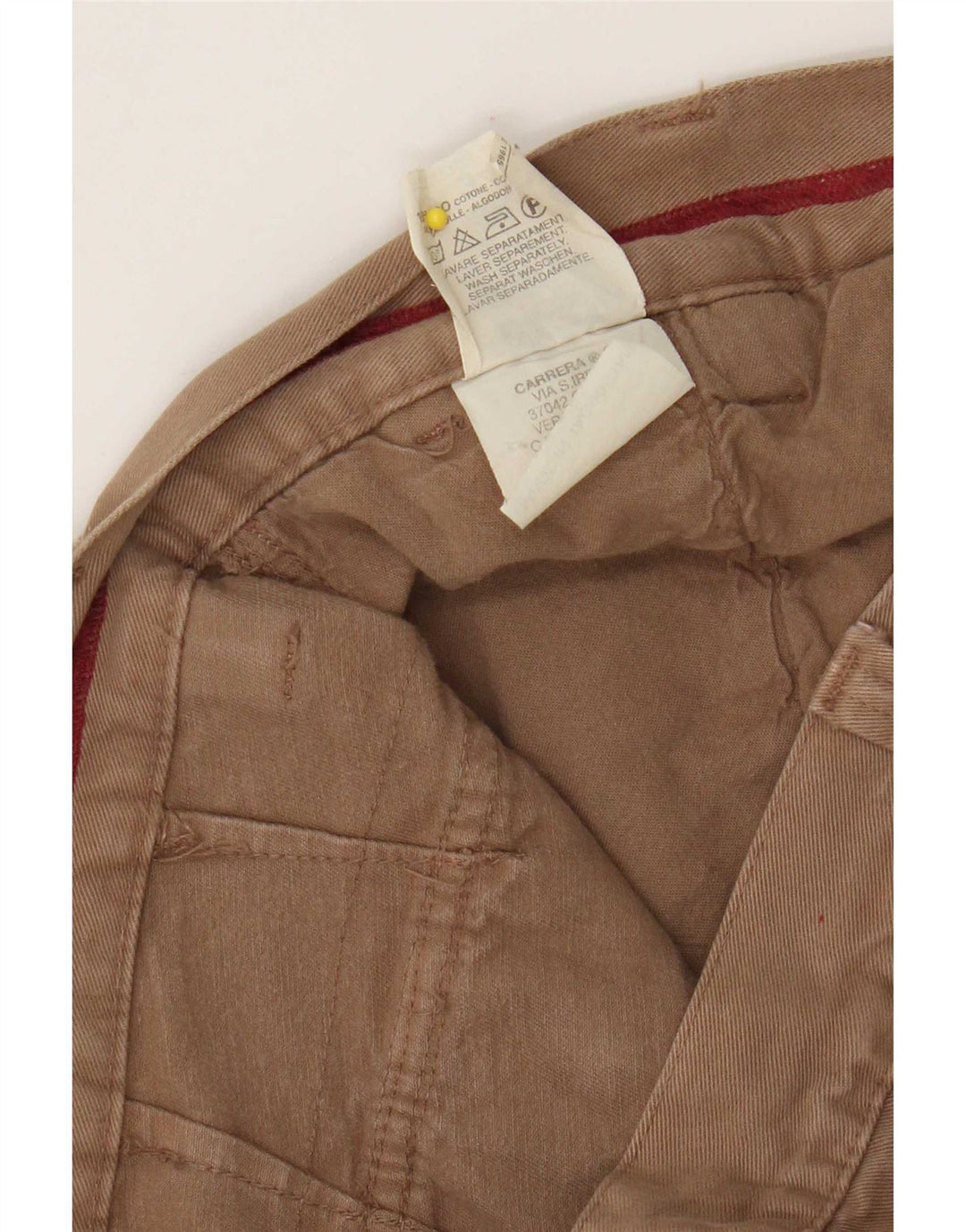Carrera Straight Cargo Bukser til mænd W34 L34 Beige Bomuld