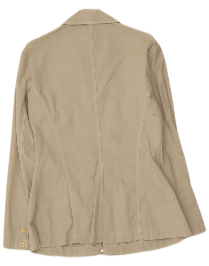 Les Copains Kvinder Utility Jacket IT 46 Stor Beige Bomuld