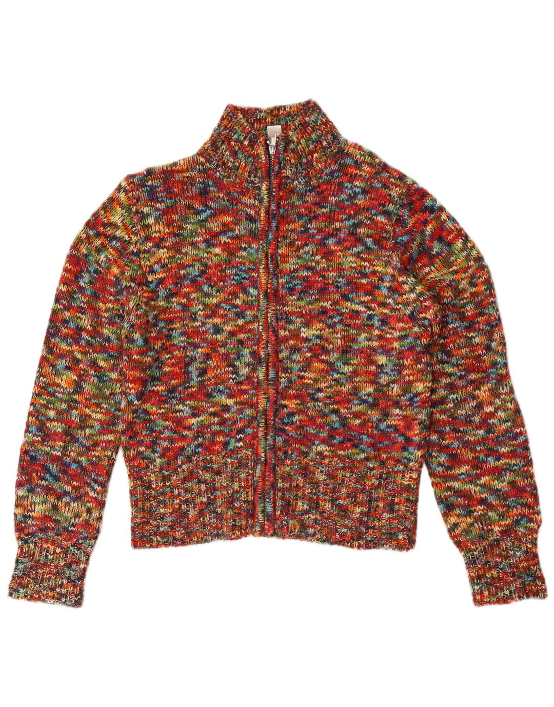 Rainbow Dame Cardigan Sweater UK 10/12 Medium Flerfarvet Flecked