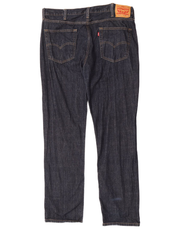 Levi's Mens 514 Straight Jeans W38 L34 Navy Blue