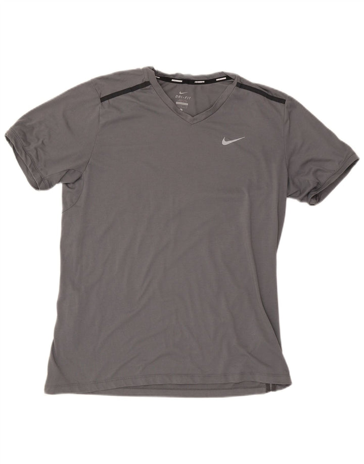 Nike T-shirt top til mænd, stor grå polyester