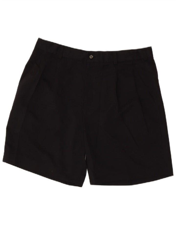 IZOD Herre Pegged Chino Shorts W38 XL Sort Polyester