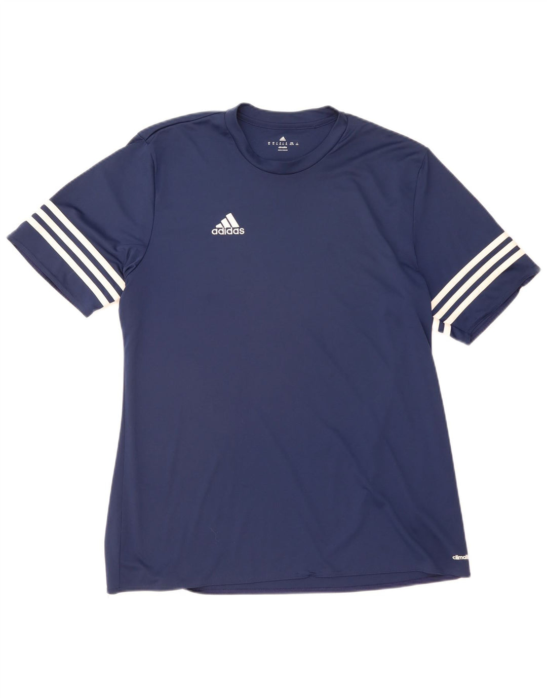 Adidas Herre Climalite T-Shirt Top XL Navy Blue Polyester