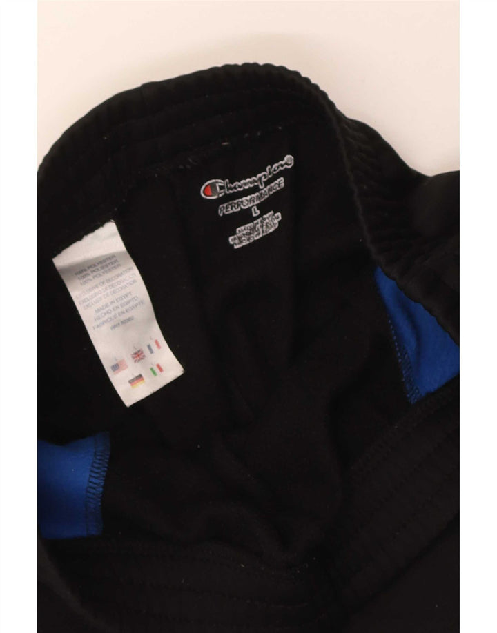 Champion Herre træningsdragt Bukser Joggers Large Black Colourblock Polyester