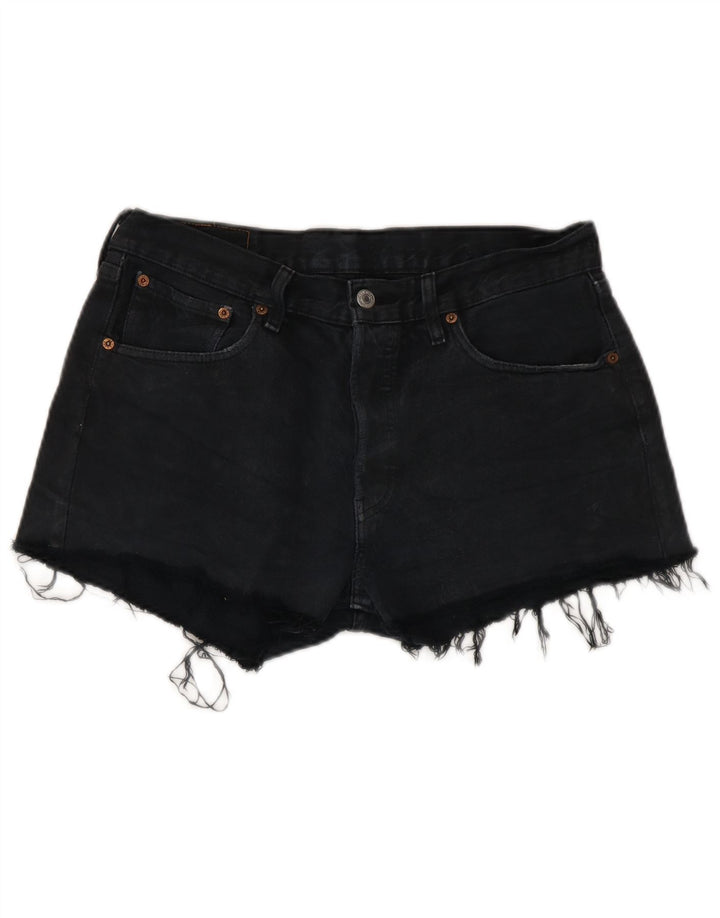 Levi's denimshorts til kvinder W33 Mellem marineblå bomuld