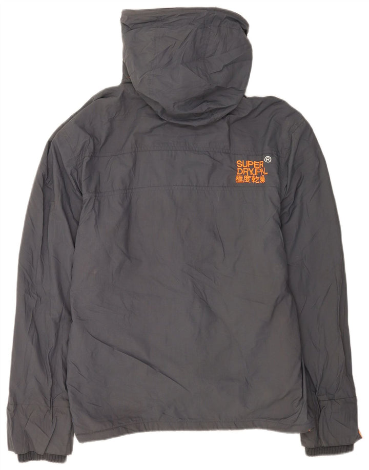 Superdry Herre The Windcheater Graphic Windbreaker Jacket UK 42 XL Grå