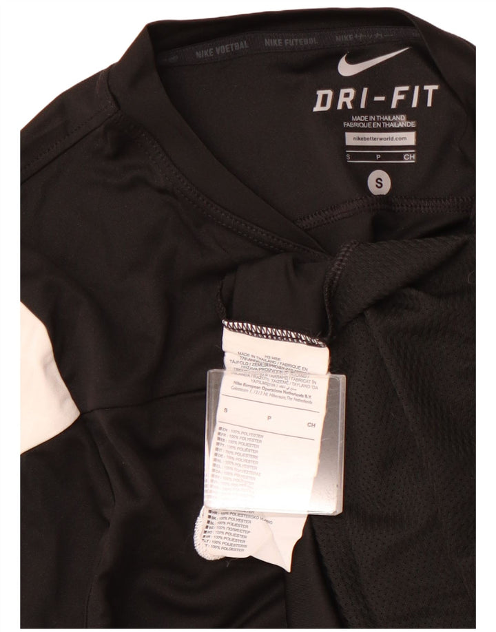 NIKE Herre T-Shirt Top Lille Sort Colourblock Polyester Sports