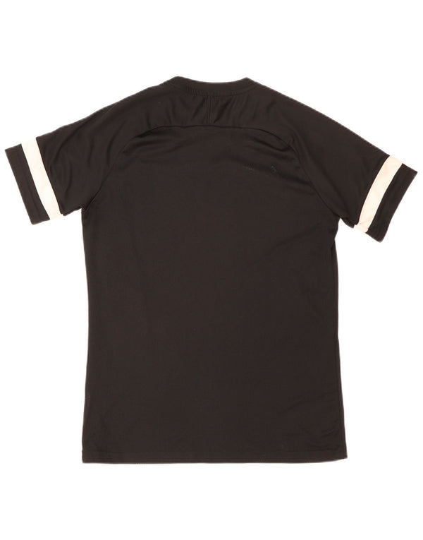 Nike Herre Dri Fit T-shirt Top Medium Sort Colourblock Polyester