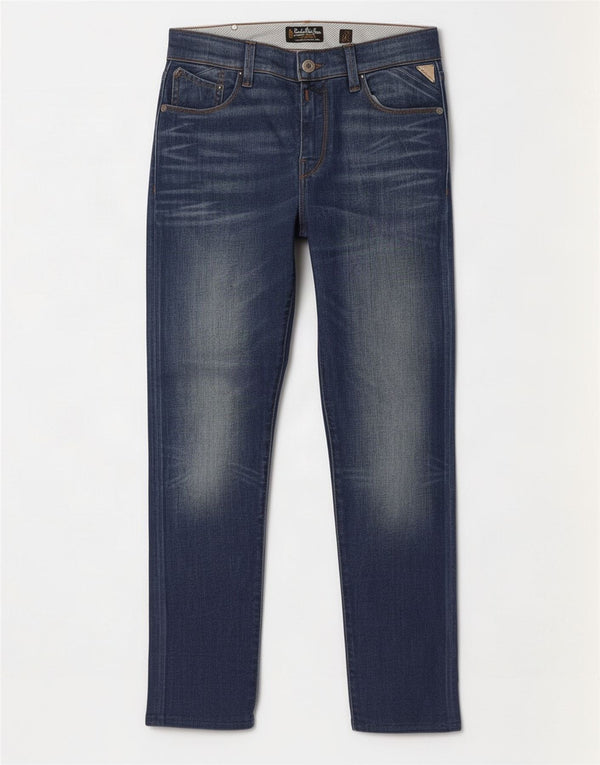 Replay Dame Slim Jeans W26 L28 Blå Bomuld