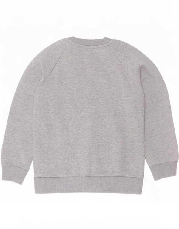 Adidas Boys Grafisk Sweatshirt Jumper 4-5 år Grå Flecked Bomuld